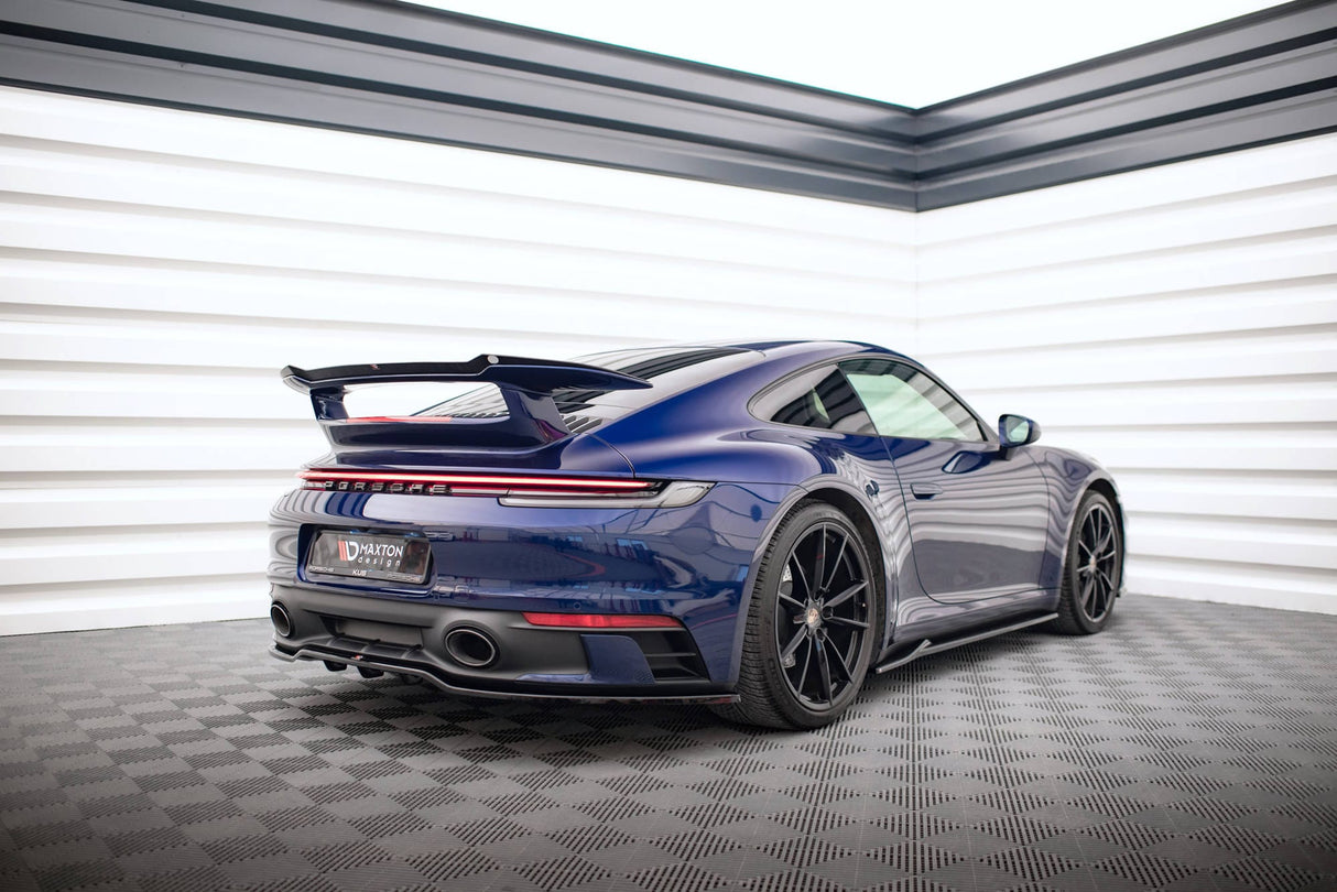 Maxton Design Central Rear Splitter (With Vertical Bars) V.1 Porsche 911 Carrera Aero 992 / Carrera GTS 992