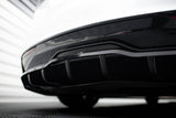 Maxton Design Central Rear Splitter (With Vertical Bars) V.1 Tesla Model S Plaid MK1 Facelift