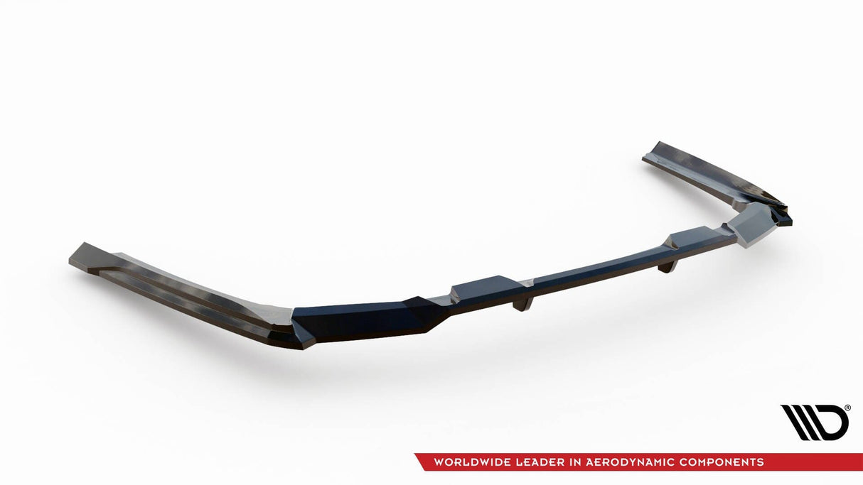 Maxton Design Central Rear Splitter (With Vertical Bars) V.2 BMW 5 M-Pack G60
