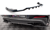Maxton Design Central Rear Splitter (With Vertical Bars) V.2 BMW X4 M-Pack G02