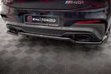 Maxton Design Central Rear Splitter (With Vertical Bars) V.2 BMW X4 M-Pack G02