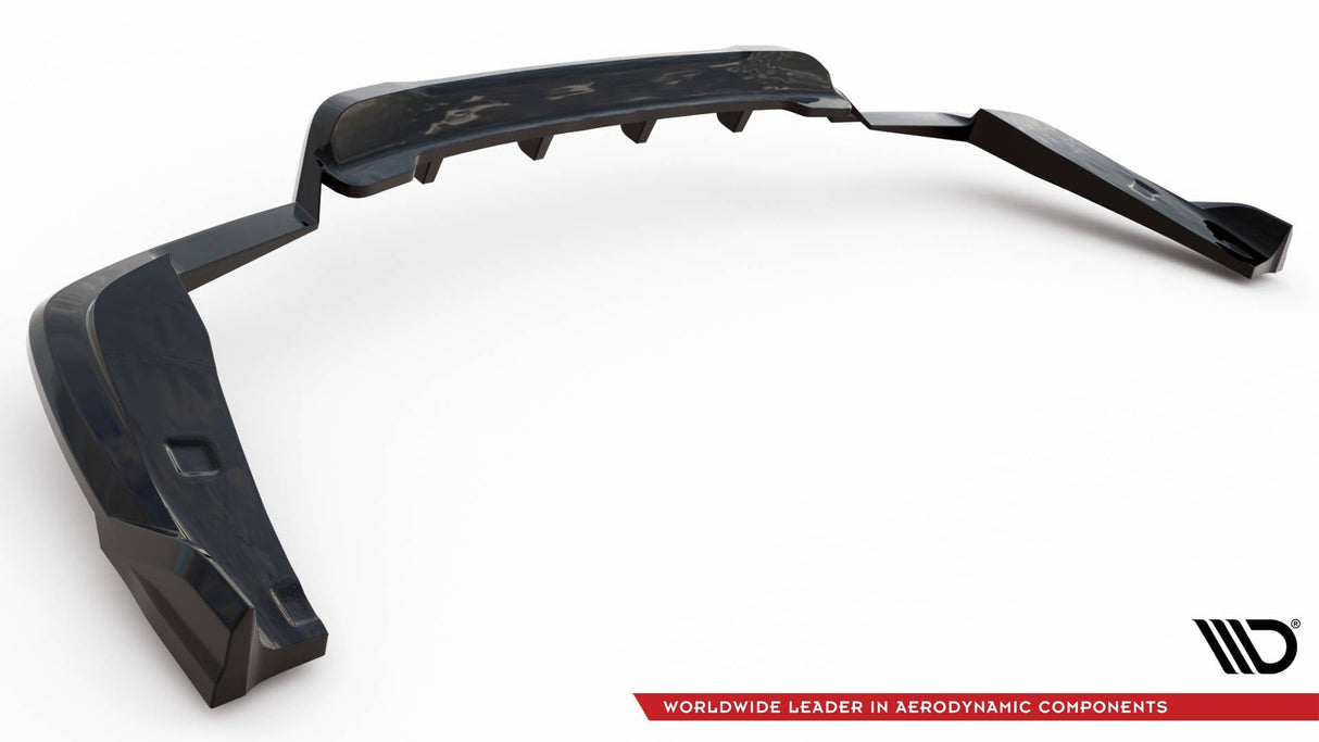 Maxton Design Central Rear Splitter (With Vertical Bars) V.2 BMW X4 M-Pack G02