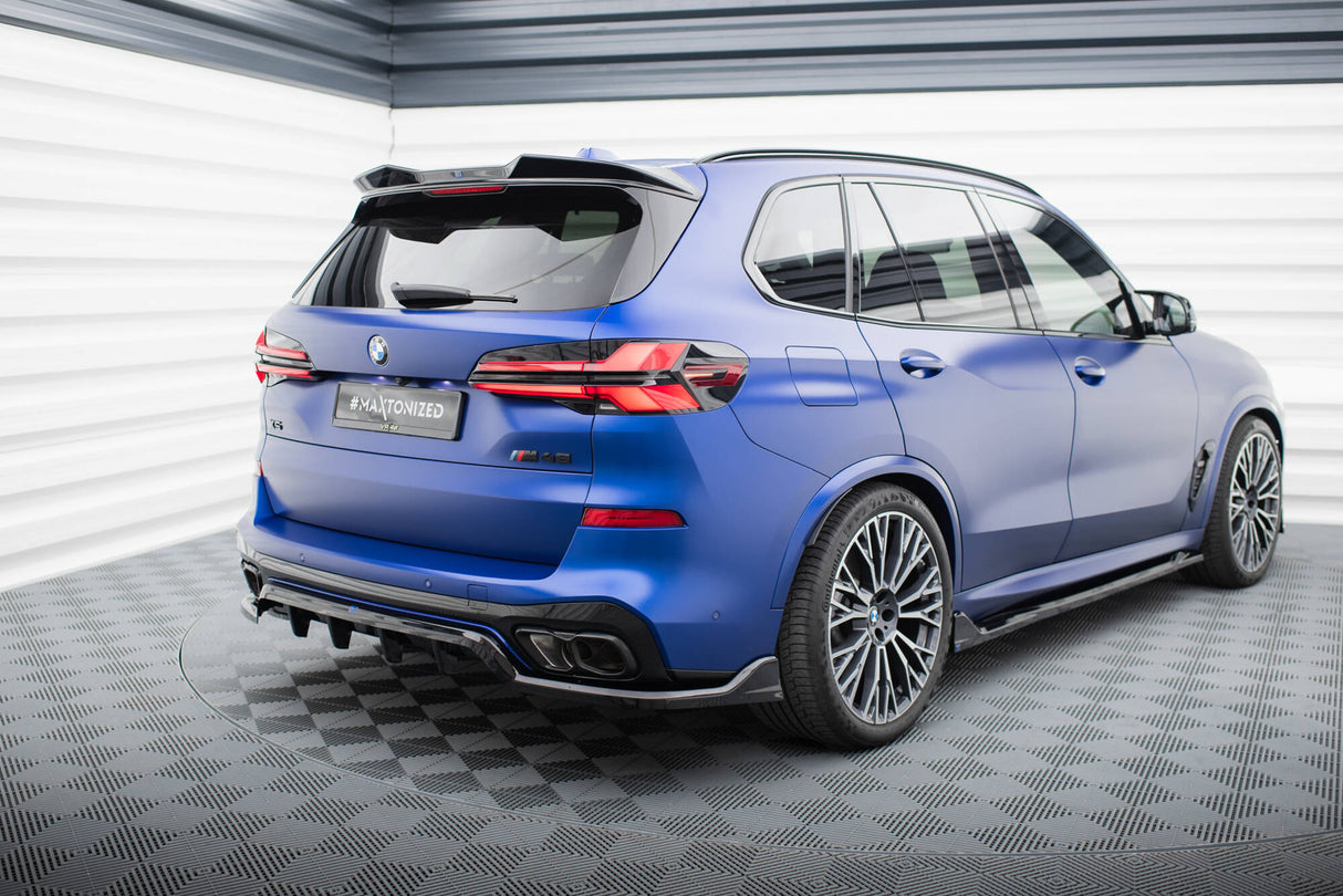 Maxton Design Central Rear Splitter (With Vertical Bars) V.2 - BMW X5 M-Pack G05 (Facelift)