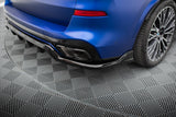 Maxton Design Central Rear Splitter (With Vertical Bars) V.2 - BMW X5 M-Pack G05 (Facelift)