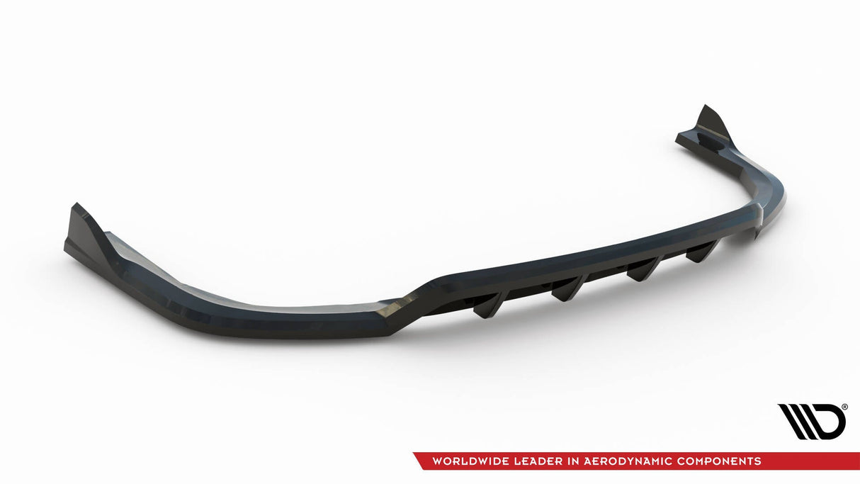 Maxton Design Central Rear Splitter (With Vertical Bars) V.2 - BMW X5 M-Pack G05 (Facelift)