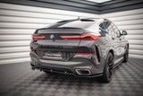 Maxton Design Central Rear Splitter (With Vertical Bars) V.2 BMW X6 M-Pack G06
