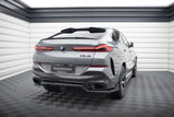 Maxton Design Central Rear Splitter (With Vertical Bars) V.2 BMW X6 M-Pack G06 Facelift