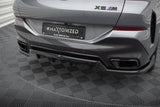 Maxton Design Central Rear Splitter (With Vertical Bars) V.2 BMW X6 M-Pack G06 Facelift