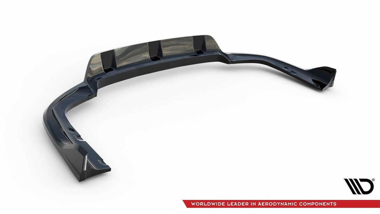 Maxton Design Central Rear Splitter (With Vertical Bars) V.2 BMW X6 M-Pack G06 Facelift