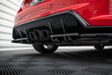 Maxton Design Central Rear Splitter (With Vertical Bars) V.2 Honda Civic Type-R Mk 11