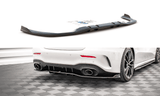 Maxton Design Central Rear Splitter (With Vertical Bars) V.2 Mercedes A 35 AMG Sedan V177