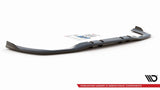 Maxton Design Central Rear Splitter (With Vertical Bars) V.2 Mercedes A 35 AMG Sedan V177