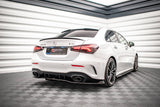 Maxton Design Central Rear Splitter (With Vertical Bars) V.2 Mercedes A 35 AMG Sedan V177
