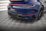 Maxton Design Central Rear Splitter (With Vertical Bars) V.2 Porsche 911 Carrera Aero 992 / Carrera GTS 992