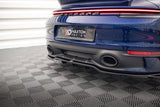 Maxton Design Central Rear Splitter (With Vertical Bars) V.2 Porsche 911 Carrera Aero 992 / Carrera GTS 992