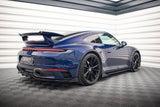 Maxton Design Central Rear Splitter (With Vertical Bars) V.2 Porsche 911 Carrera Aero 992 / Carrera GTS 992