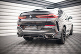 Maxton Design Central Rear Splitter (With Vertical Bars) V.3 BMW X6 M-Pack G06
