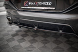 Maxton Design Central Rear Splitter (With Vertical Bars) V.3 BMW X6 M-Pack G06