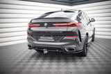 Maxton Design Central Rear Splitter (With Vertical Bars) V.3 BMW X6 M-Pack G06