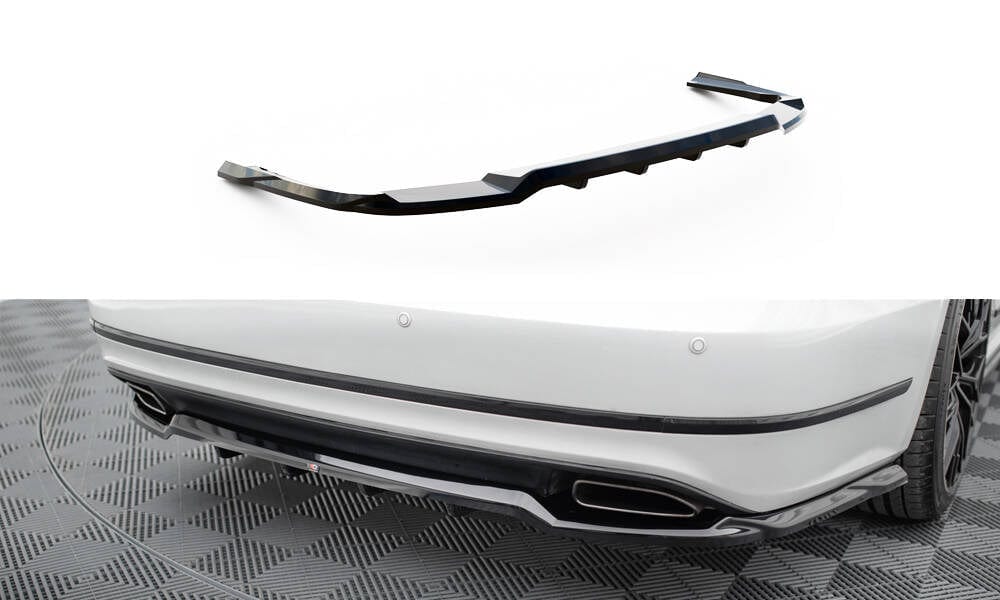 Maxton Design Central Rear Splitter (With Vertical Bars) - VW B8 Passat GT Facelift USA