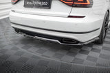 Maxton Design Central Rear Splitter (With Vertical Bars) - VW B8 Passat GT Facelift USA