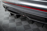 Maxton Design Central Rear Splitter (With Vertical Bars) VW Tiguan Allspace (LWB) R-Line Mk2 Facelift