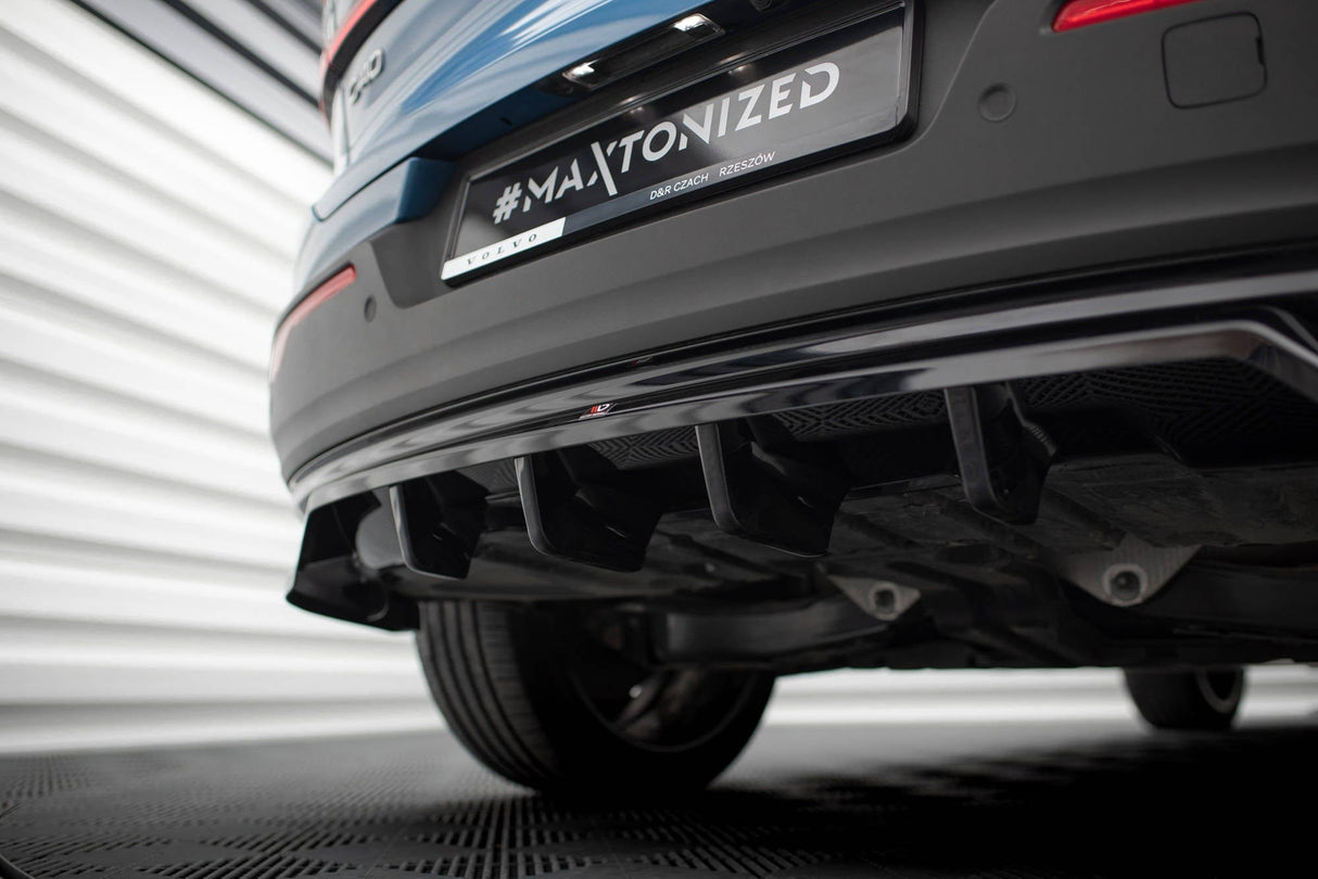 Maxton Design Central Rear Splitter (With Vertical Bars) Volvo C40 Mk1