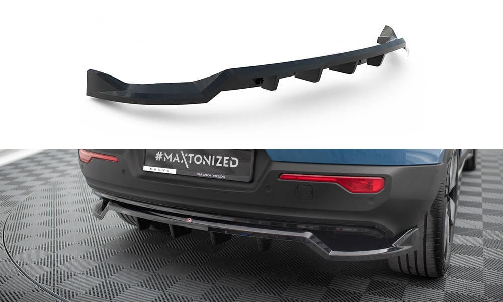 Maxton Design Central Rear Splitter (With Vertical Bars) Volvo C40 Mk1