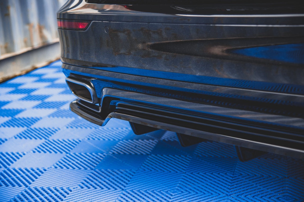 Maxton Design Central Rear Splitter (With Vertical Bars) Volvo S60 R-Design Mk3