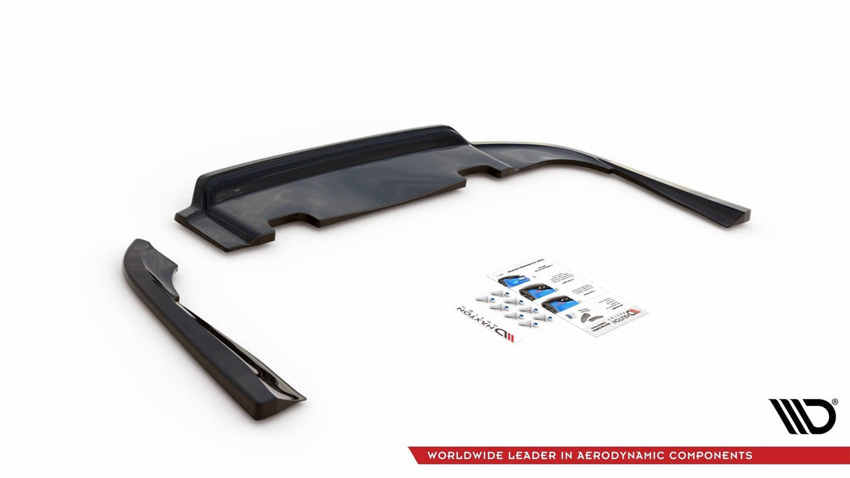 Maxton Design Central Rear Splitter (With Vertical Bars) Volvo V90 Mk2