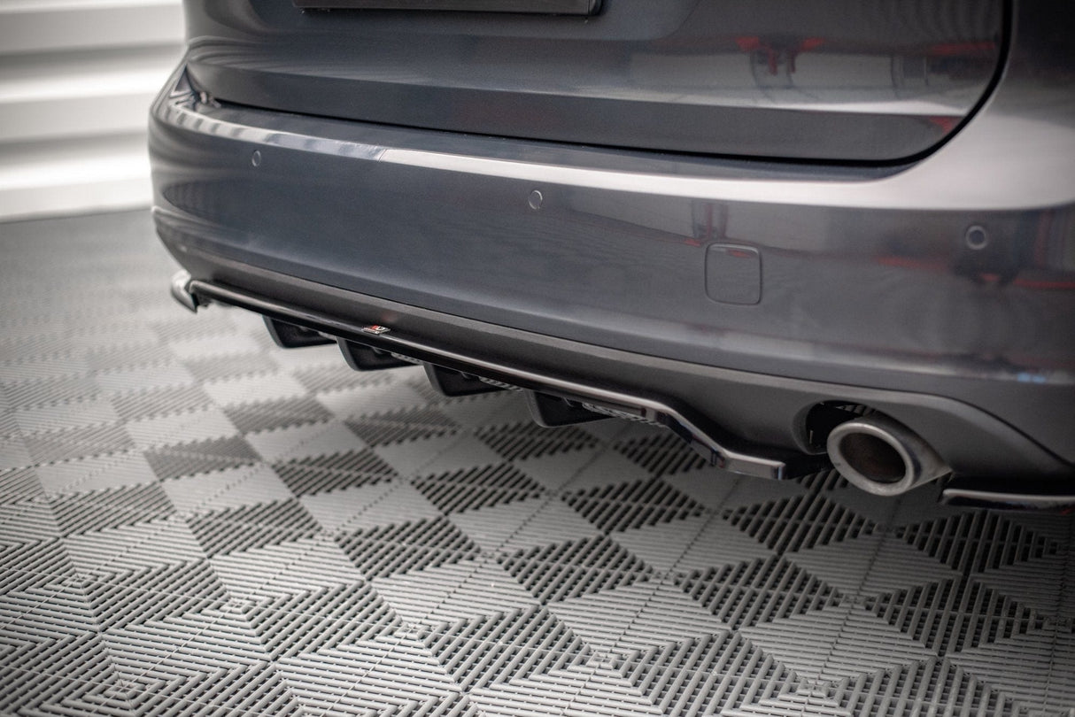 Maxton Design Central Rear Splitter (With Vertical Bars) Volvo V90 Mk2