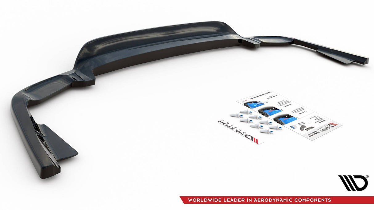 Maxton Design Central Rear Splitter (With Vertical Bars) Volvo Xc60 Mk2 R-Design