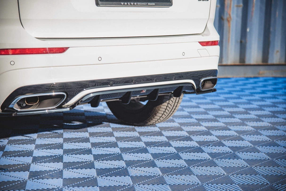 Maxton Design Central Rear Splitter (With Vertical Bars) Volvo Xc60 Mk2 R-Design