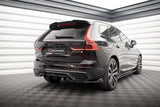 Maxton Design Central Rear Splitter (With Vertical Bars) Volvo Xc60 R-Design Mk2 Facelift