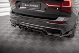 Maxton Design Central Rear Splitter (With Vertical Bars) Volvo Xc60 R-Design Mk2 Facelift