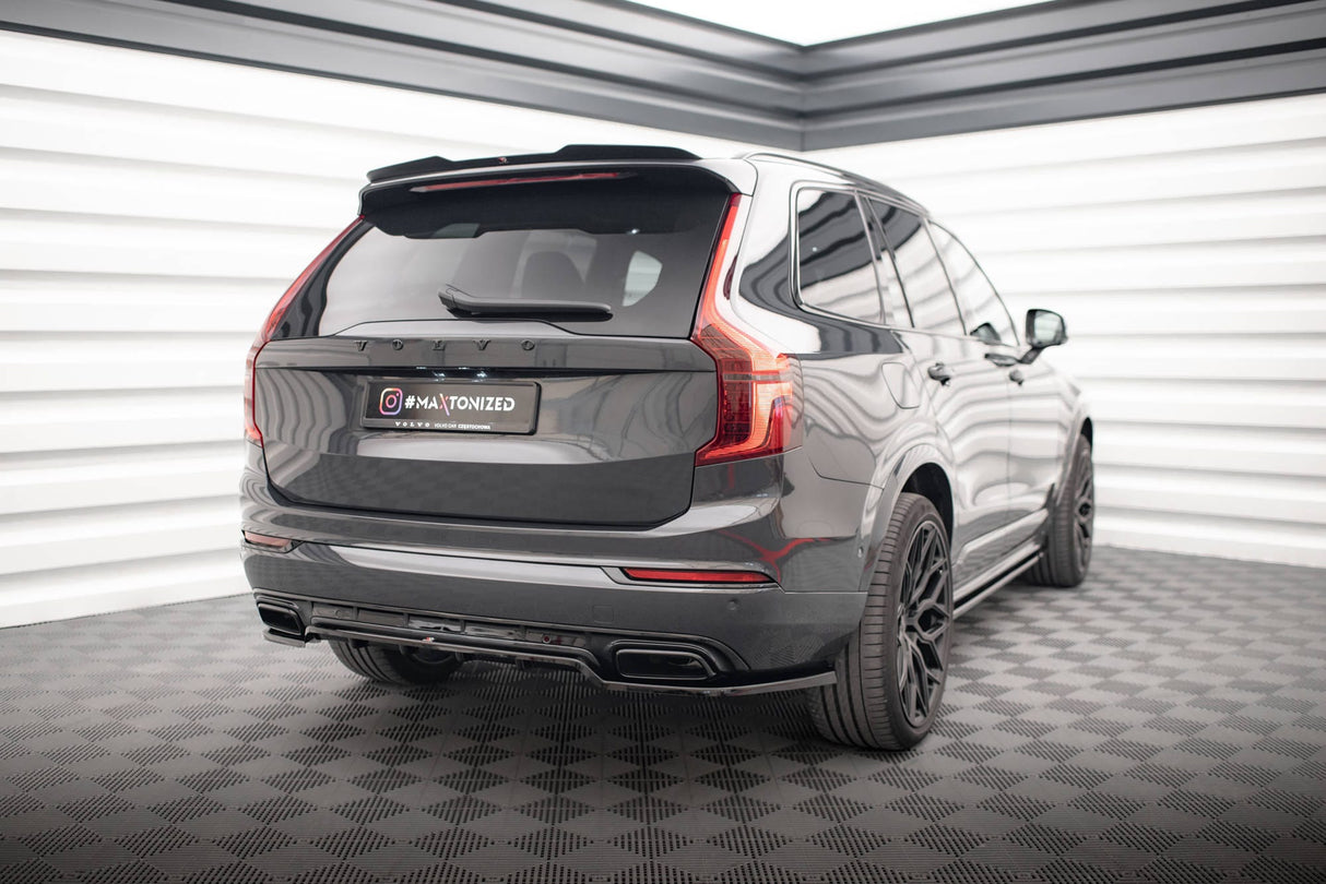 Maxton Design Central Rear Splitter (With Vertical Bars) Volvo Xc90 R-Design Mk2 Facelift