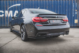 Maxton Design Central Rear Splitter (With Vertical Bars) For BMW 7 M-Package G11