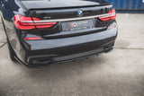 Maxton Design Central Rear Splitter (With Vertical Bars) For BMW 7 M-Package G11