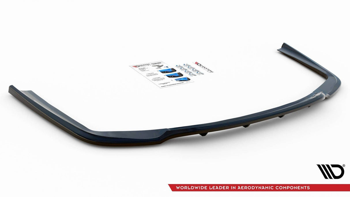 Maxton Design Central Rear Splitter (With Vertical Bars) For BMW 7 M-Package G11