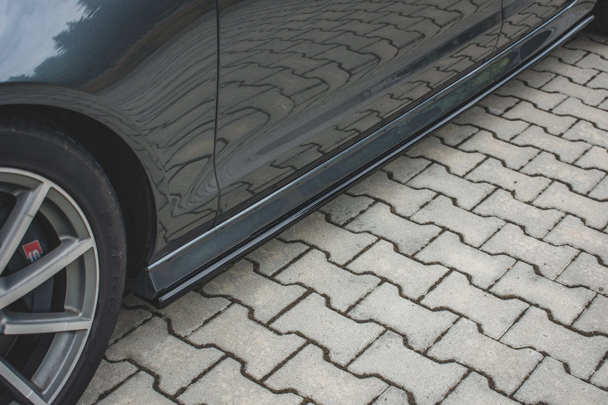 Maxton Design Side Skirts Diffusers Audi S6 / A6 S-Line C7 FL