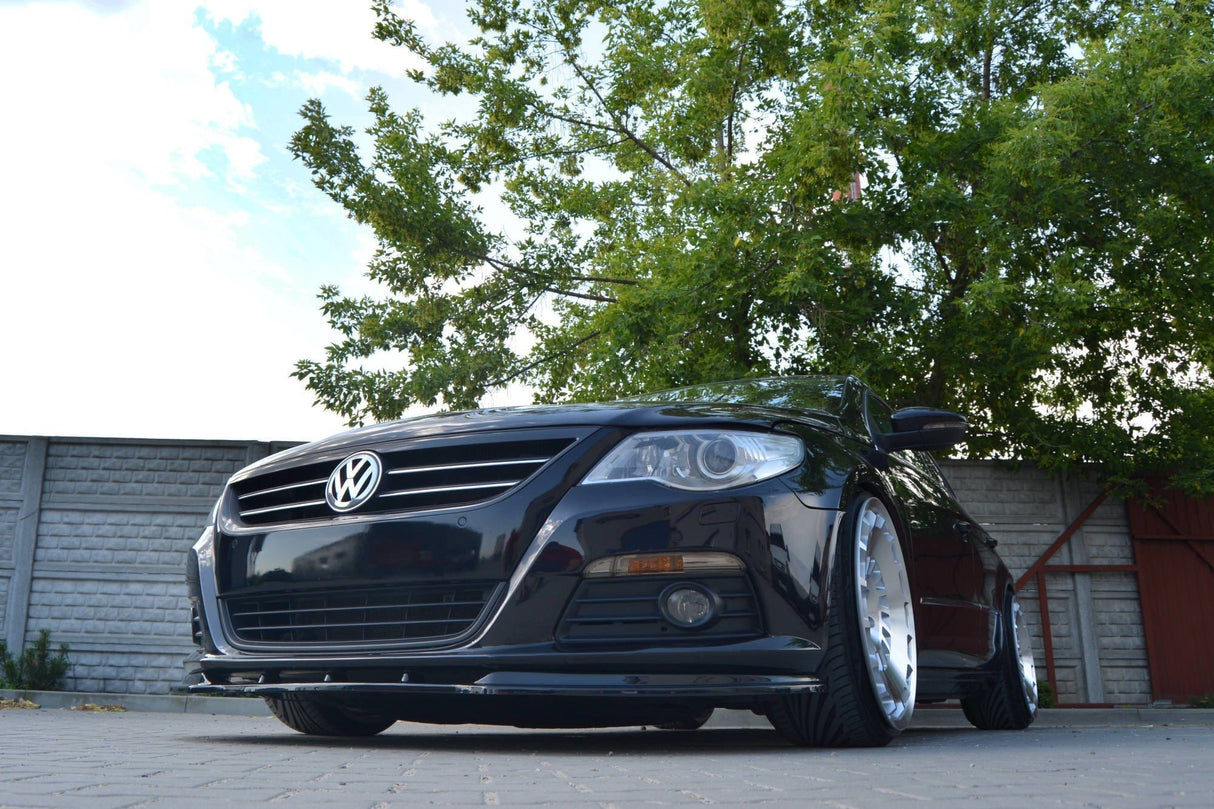 Maxton Design Front Splitter V.1 VW Passat CC Preface Model, Standard Bumper
