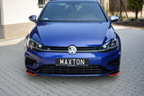 Maxton Design Front Splitter V.8 VW Golf R Mk7 Facelift