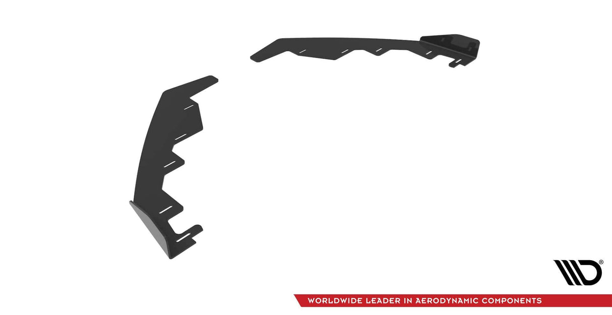 Maxton Design Front Splitter Flaps VW Golf 7 R / R-Line Facelift