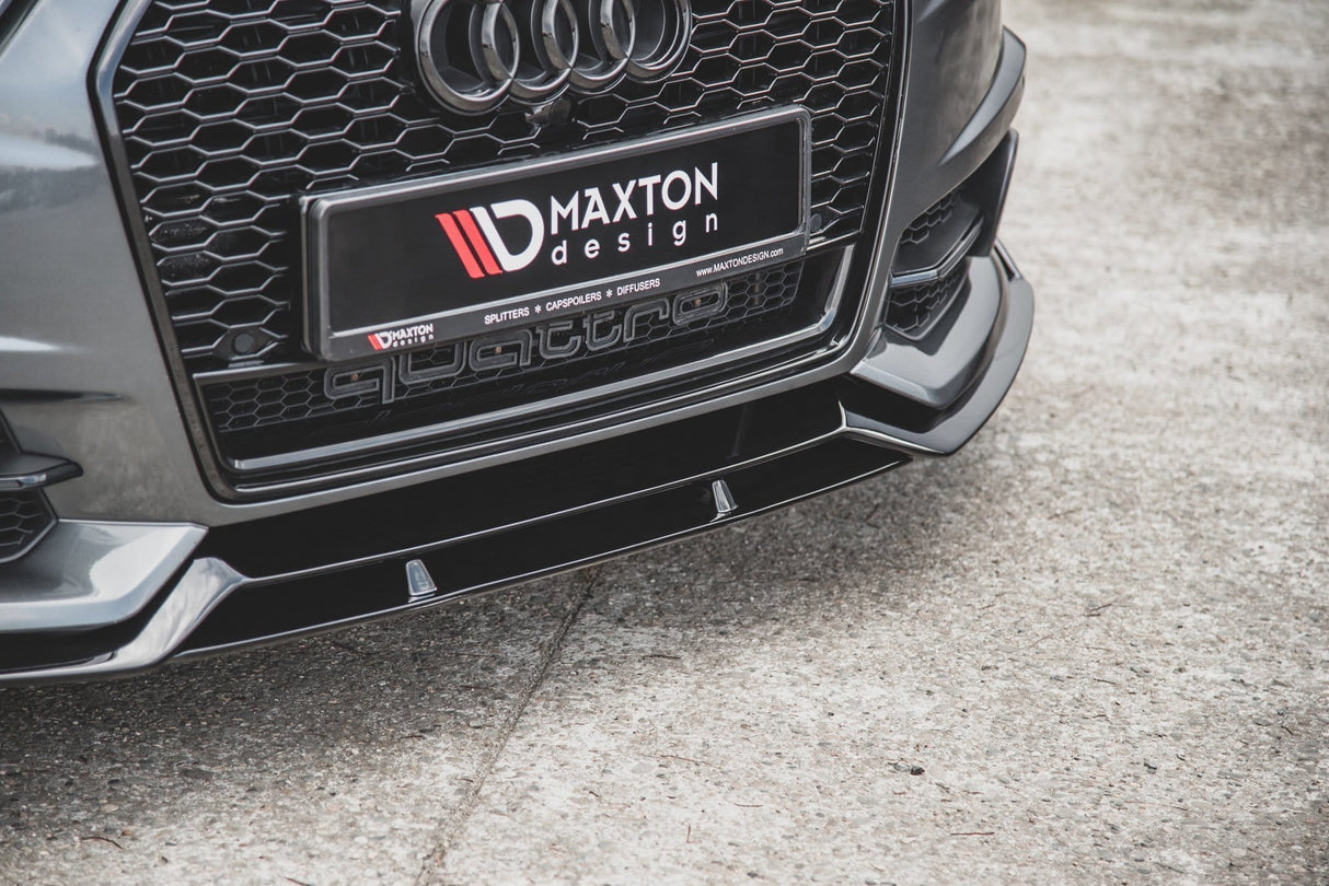 Maxton Design Front Splitter Audi S6 / A6 S-Line C7 FL