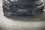 Maxton Design Front Splitter + Flaps V.1 Audi RS5 F5 Facelift