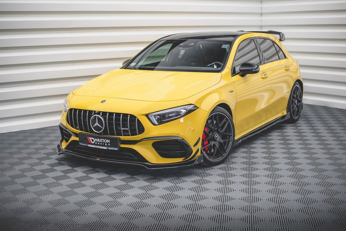 Maxton Design Front Splitter + Flaps V.3 Mercedes-AMG A45 S