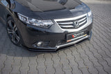 Maxton Design Front Splitter Acura Tsx Cu2 Ffacelift / Honda Accord Viii (Cu Series) Facelift