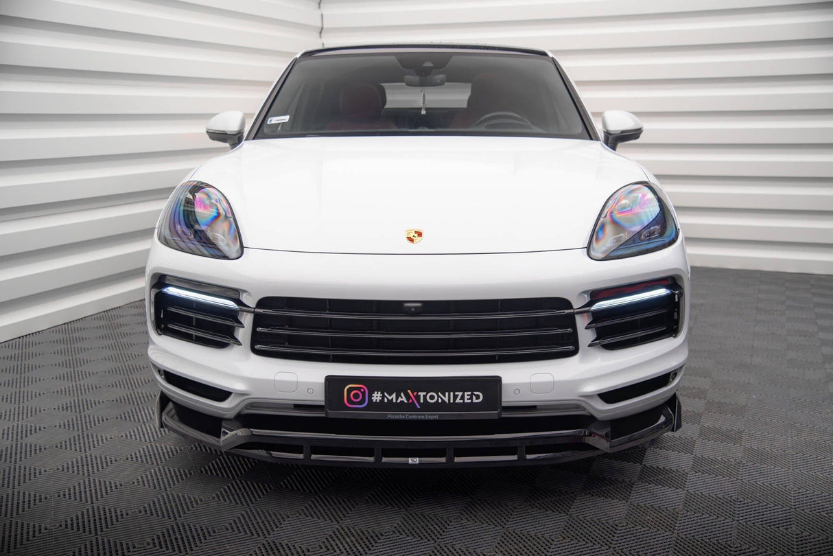 Maxton Design Front Splitter Porsche Cayenne Coupe Mk3