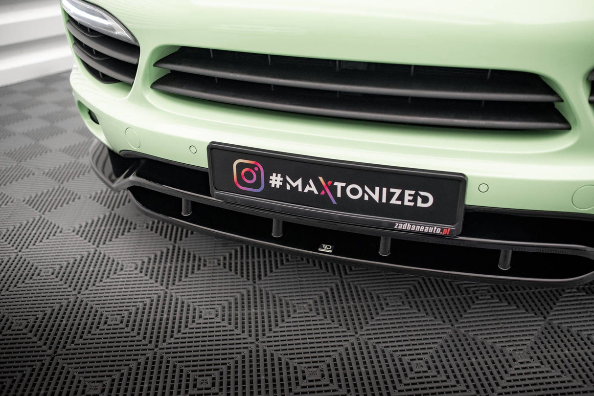 Maxton Design Front Splitter Porsche Cayenne Mk2