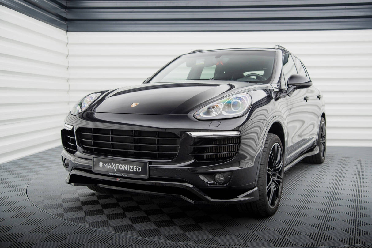 Maxton Design Front Splitter Porsche Cayenne Mk2 Facelift